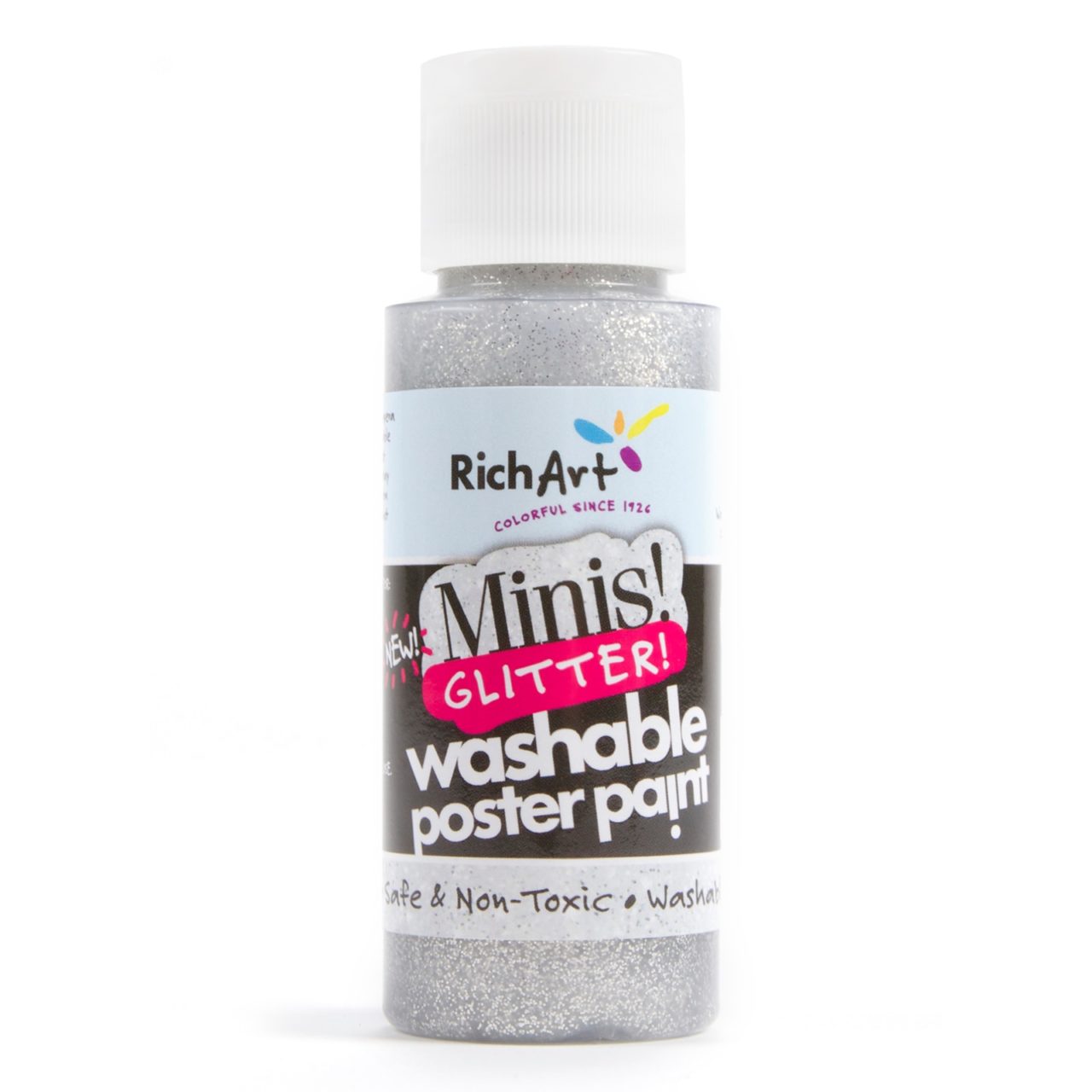 2oz “Minis” Washable Glitter Paints | Rich Art Color