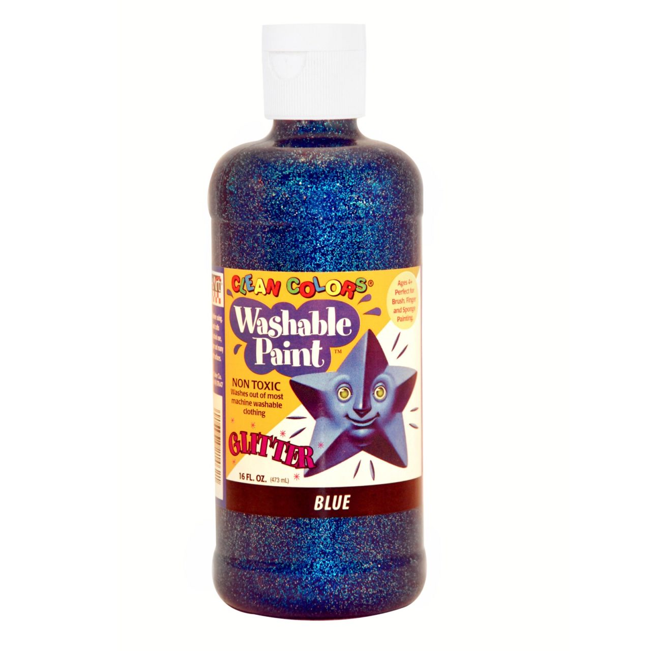 16oz Clean Colors® Washable Glitter Paints Rich Art Color