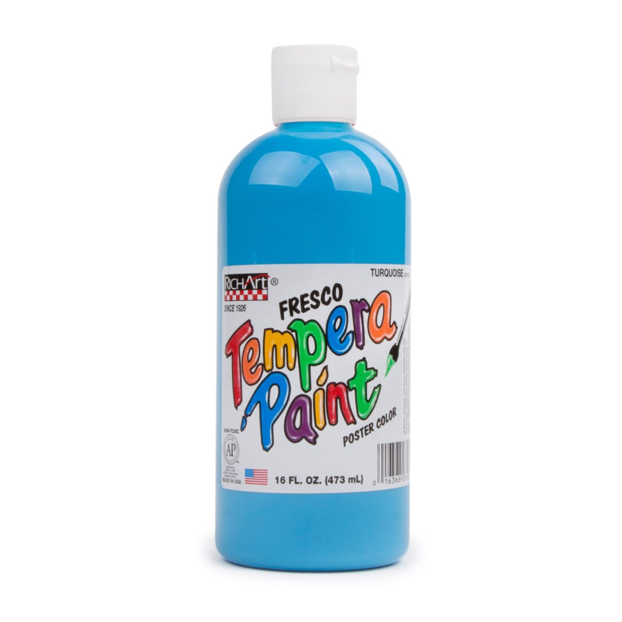 16oz Liquid Fresco Tempera Paint Rich Art Color