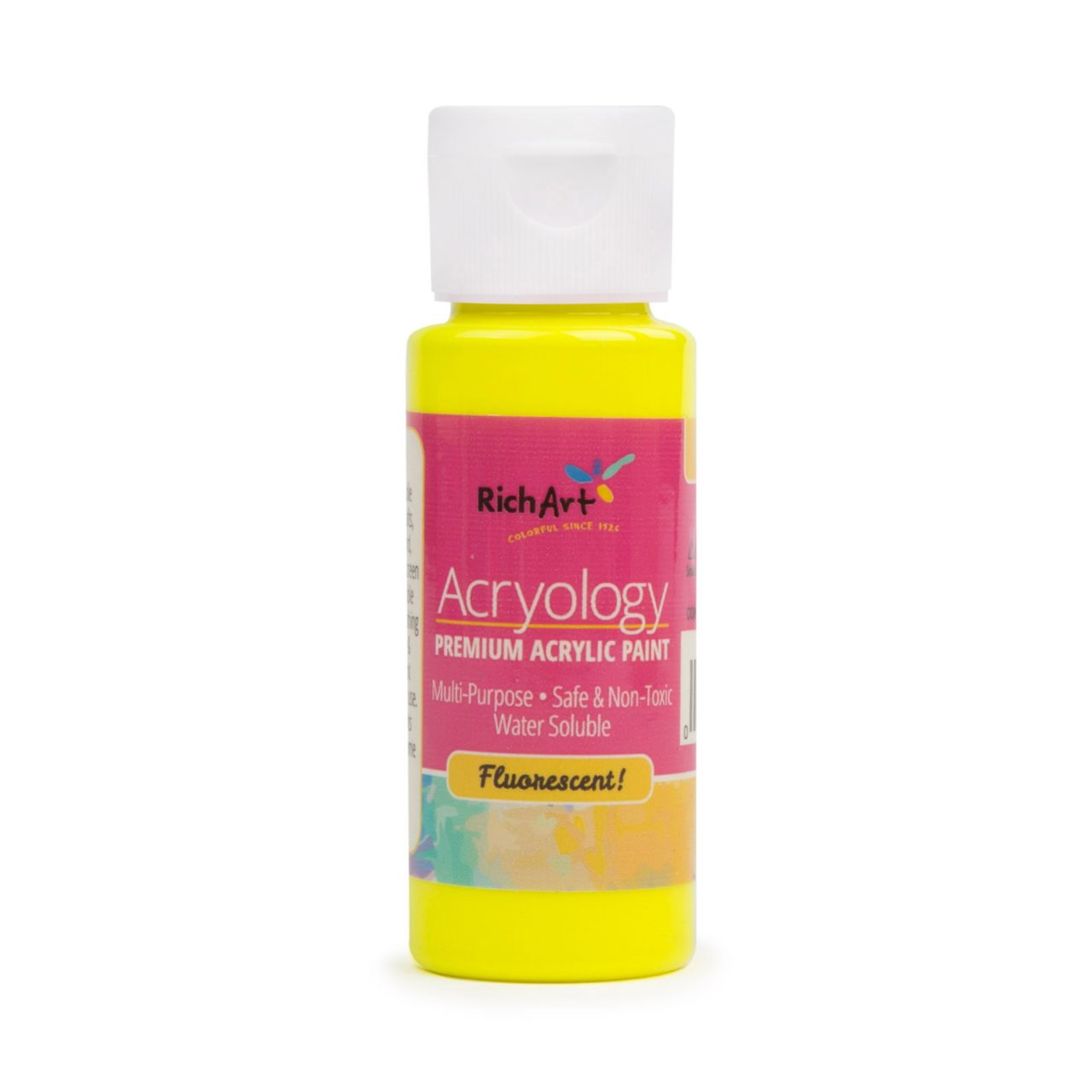 2oz Acryology™ Fluorescent Acrylic Paint Rich Art Color