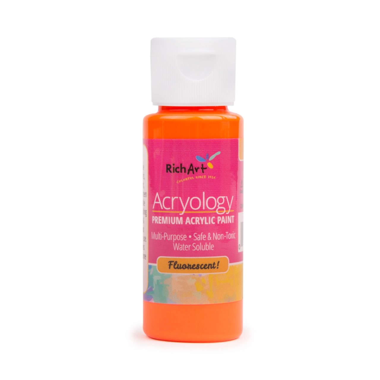 2oz Acryology™ Fluorescent Acrylic Paint Rich Art Color