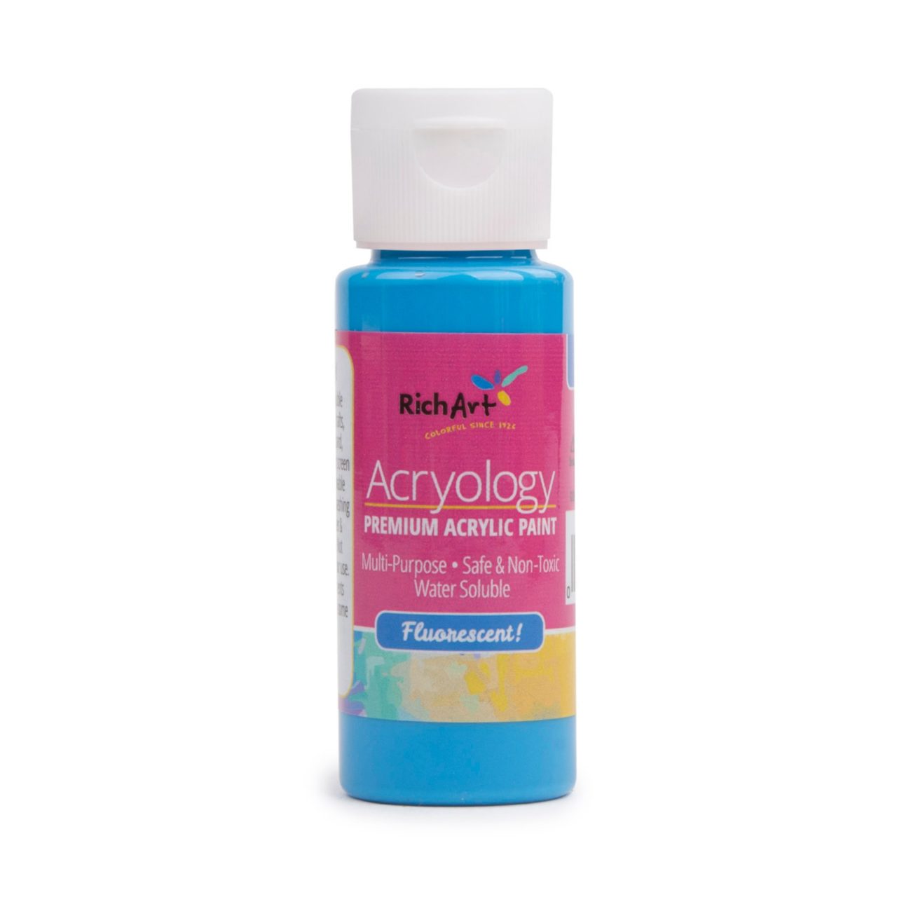 2oz Acryology™ Fluorescent Acrylic Paint Rich Art Color