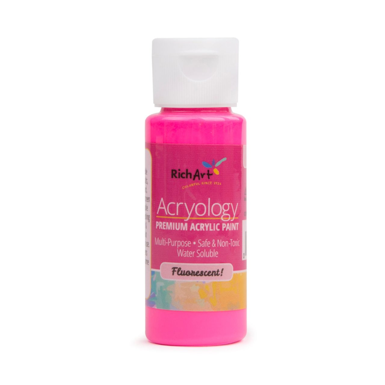 2oz Acryology™ Fluorescent Acrylic Paint Rich Art Color