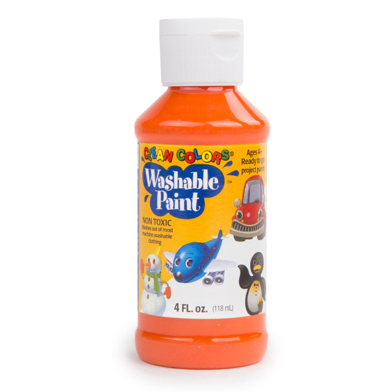 4oz Clean Colors® Washable Tempera Paints Rich Art Color