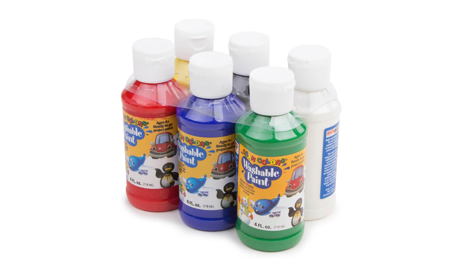 6 Jar Acrylic Paint Primary Colors – Shop 4-H