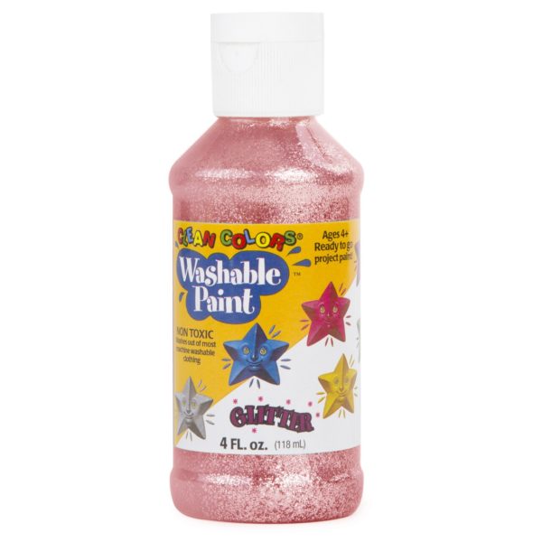 4oz Clean Colors® Washable Glitter Paints