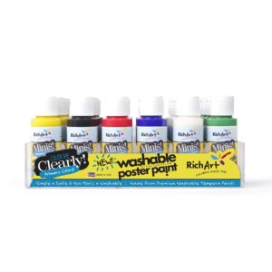 2oz "Minis" 24 Piece Washable Tempera Paint Tray