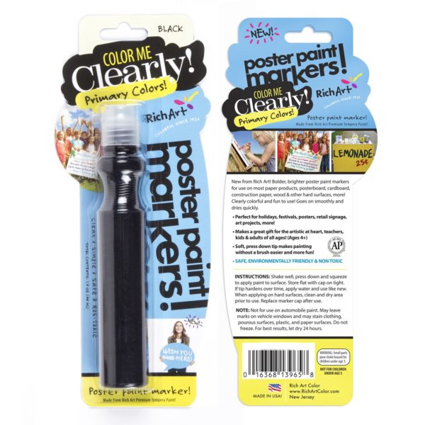 1.5oz "Color Me Clearly" Primary Color Window/Poster Markers